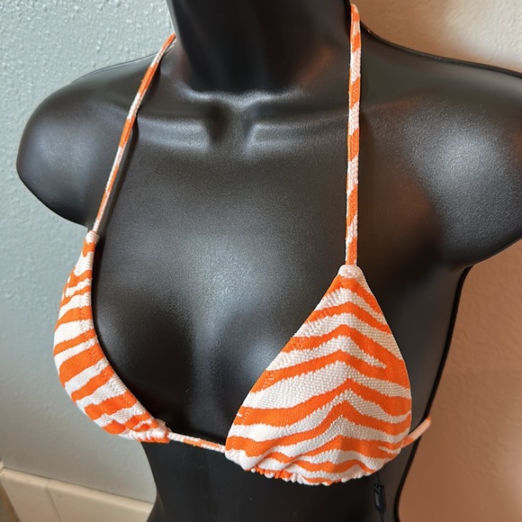 Zebra pop cheeky Bottom with string top swimsuit set. - Picture 5 of 15